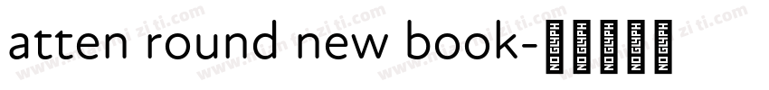 atten round new book字体转换
